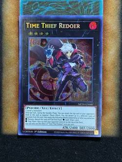 Yugioh Time Thief Redoer MP20-EN040 Secret Rare 1st Ed LP - Image 1