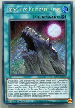 Yu-GI-OH Berg des Kriegsfelsens Secret Rare BLVO-DE000 NEU! - Image 1