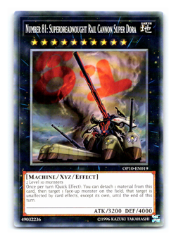 Number 81: Superdreadnought Rail Cannon Super Dora - OP10-EN019 - Common Yugioh - Image 1