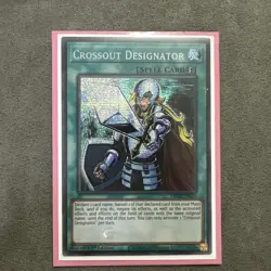 Yugioh Crossout Designator MP22-EN265 Prismatic Secret Rare 1st Edition NM - Image 1