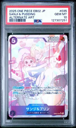 2025 One Piece - Sanji & Pudding (Alternate Art) (JP) EB02-035 PSA 10 - Image 1