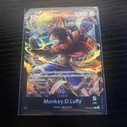 Monkey.D.Luffy (001) ST14-001 Leader Starter Deck 14: 3D2Y One Piece Foil NM - Image 1
