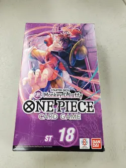 One Piece ST-18 Purple Monkey.D.Luffy Starter Deck English Factory Sealed - Image 1
