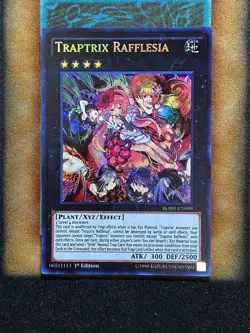 Yugioh Traptrix Rafflesia BOSH-EN099 Secret Rare 1st Ed NM - Image 1