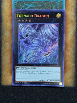 Yugioh Tornado Dragon BLLR-EN084 Secret Rare 1st Ed NM - Image 1