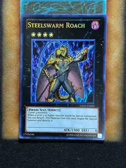 Yugioh Steelswarm Roach GENF-EN099 Secret Rare NM - Image 1