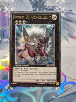 ZTIN-ENV02 Number 20: Giga-Brilliant Ultimate Rare LTD Ed NM YuGiOh TCG - Image 1