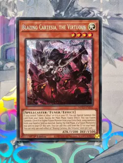 MP23-EN162 Blazing Cartesia, the Virtuous Prismatic Secret Rare 1st Ed NM YuGiOh - Image 1