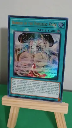 2025 Yugioh Barrier Of The Voiceless Voice Spell Card MP25-EN170 Ultra Rare - Image 2