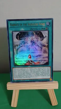 2025 Yugioh Barrier Of The Voiceless Voice Spell Card MP25-EN170 Ultra Rare - Image 3