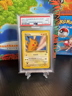 PSA 9 Pikachu 26 "Snap" Wizards Black Star Promo MINT Card 2001 - Image 1