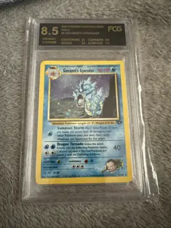 Giovanni's Gyarados Pokemon Card 2000 Gym Challenge Holo 8.5 FCG - Image 1