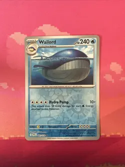 Pokemon Card Wailord Journey Together Reverse Holo Rare 041/159 Near Mint - Image 1