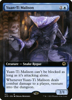 Yuan-Ti Malison Adventures in the Forgotten Realms Magic MTG Creature CARD (371) - Image 1