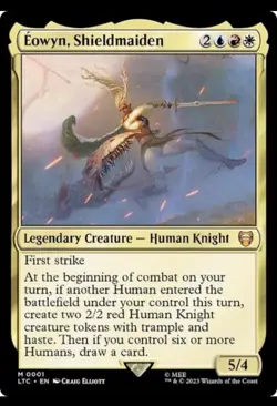 MTG Eowyn, Shieldmaiden - The Lord of the Rings Commander Card # 001 - Image 1