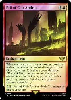 MTG FOIL Fall of Cair Andros - The Lord of the Rings Card # 124 - Image 1
