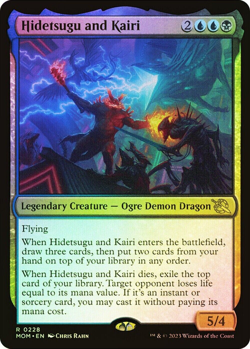 MTG FOIL Hidetsugu and Kairi - March of the Machine Card # 228 NM - Image 1