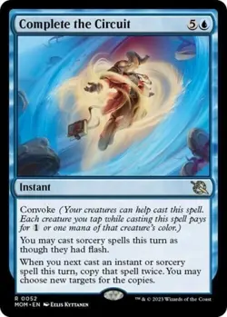MTG FOIL Complete the Circuit  â€“ March of the Machine Card # 052 NM - Image 1