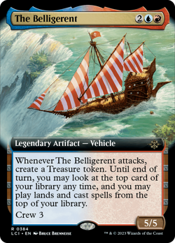 The Belligerent (Extended Art) The Lost Caverns of Ixalan NM CARD - Image 1