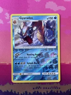 Pokemon Card Gyarados Burning Shadows Reverse Holo Rare 33/147 Near Mint - Image 1