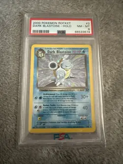 2000 Pokemon Rocket Dark Blastoise Holo #3 PSA 8 NM-MT Card - Image 1