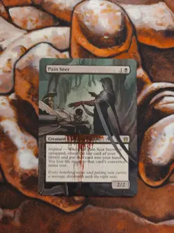 Magic the Gathering Pain Seer #2 Painted Unique Custom MTG Alter - Image 1