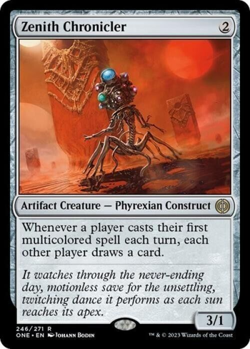 Zenith Chronicler (MTG- Phyrexia: All Will Be One) Near Mint Foil English - Image 1