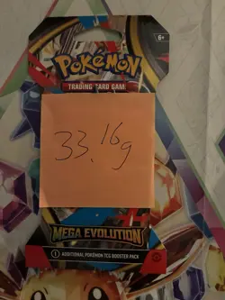 (VERY HEAVY) 33.16g Pokemon TCG Mega Evolution Sleeved Booster Pack (SEALED)✅ - Image 2