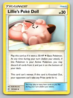 Lillie's Poke Doll 197/236 Uncommon Cosmic Eclipse Pokemon Lightly Played - Image 1