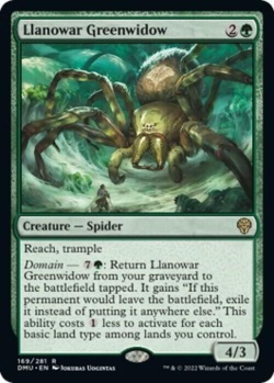 Llanowar Greenwidow (MTG- Dominaria United) Near Mint Foil English - Image 1
