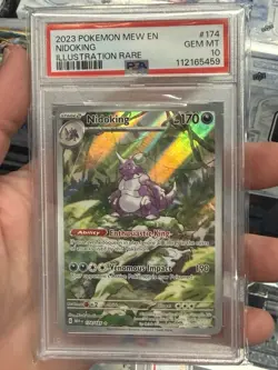 2023 POKEMON MEW EN NIDOKING #174 ILLUSTRATION RARE PSA 10 - Image 1