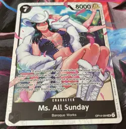 Bandai One Piece CCG Ms. All Sunday OP14-084 SR Alt Art Holo English 8000 - Image 1