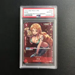 One Piece Japanese Straw Hat Crew ST01-007 Nami Standard Battle Winner PSA 10 - Image 1