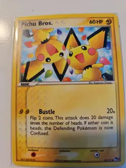 Pokemon Pichu TCG Card Bros. 16/17 Pop Series Promos, 3 MP - Image 1