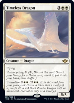 x1 Timeless Dragon R MTG Modern Horizons 2 NM, English - Image 1