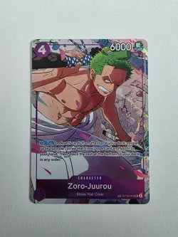 One Piece Card Game Zoro-Juurou ST18-004 TR Super Rare - Image 1