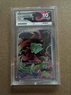 ACE 10 Bulbasaur Mega Evolution Stamped Promo Card 133/132 Box Topper - Pokemon - Image 1