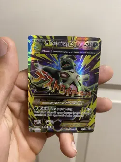 Pokemon TCG M Tyranitar EX Full Art Ultra Rare Holo Card Ancient Origins 92/98 - Image 1