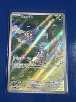 Pokemon TCG Scarlet Violet 151 Tangela Art Rare Card 178/165 NM Condition - Image 1