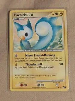 Pokemon TCG Pachirisu 004/017 Pop Series 6 Regular Non Holo NM Card - Image 1
