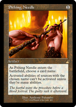 Pithing Needle RETRO FRAME, Ravnica Remastered, MTG NM/M - Image 1