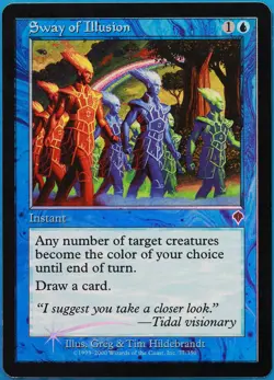 Sway of Illusion FOIL Invasion PLD Blue Uncommon MTG CARD (ID# 475766) ABUGames - Image 1
