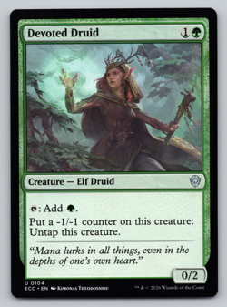 Devoted Druid - Commander: Lorwyn Eclipsed MTG - BC - Image 1