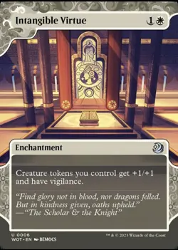 MTG WOE Enchanting Tales U Intangible Virtue #0006 - Image 1
