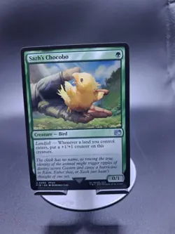 Wizards of the Coast MTG Sazh's Chocobo Creature Green FF 0200 Uncommon Mint - Image 1