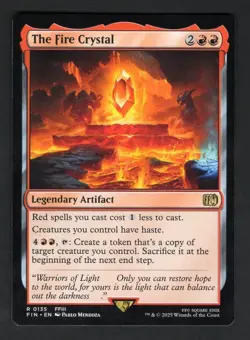 MTG The Fire Crystal Final Fantasy Regular #135 NM/M - Image 1