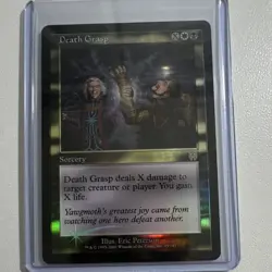 Magic: The Gathering Death Grasp Foil Sorcery White Black 95/143 2001 Eric Pete… - Image 1