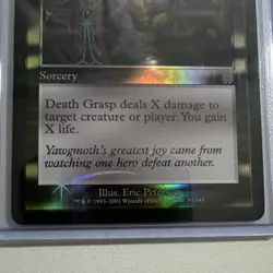 Magic: The Gathering Death Grasp Foil Sorcery White Black 95/143 2001 Eric Pete… - Image 4