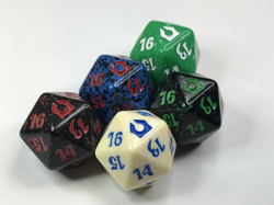 5 mtg Spindown Dice - Game Dice - d20 - Return to Ravnica Guild Dice - Image 2