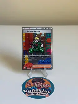 Lt. Surge's Bargain 185/132 Special Illustration Rare Mega Evolution Near Mint - Image 1